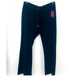 Juicy Couture | Wide Leg Soft Velour Pants XL